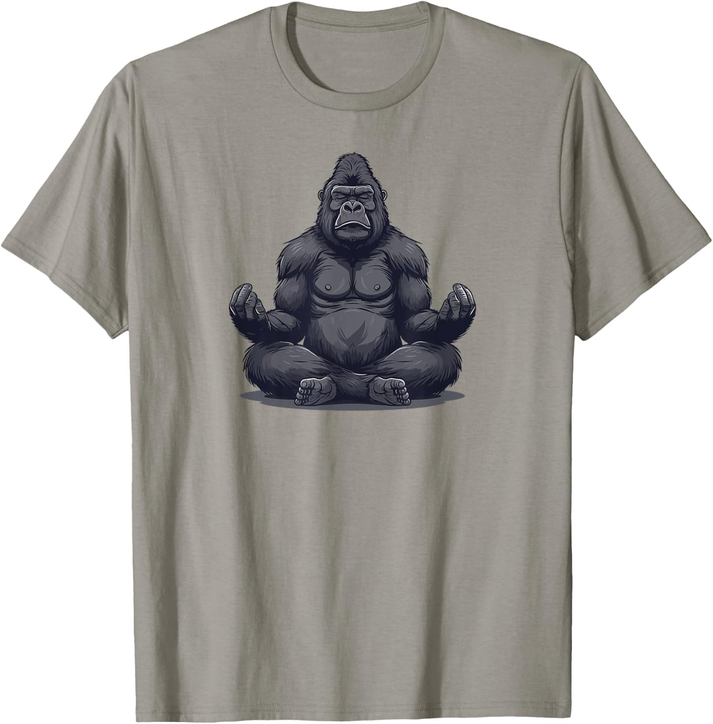 Gorilla Yoga Relax Silverback Gorilla T-Shirt - T-Shirt | Sand