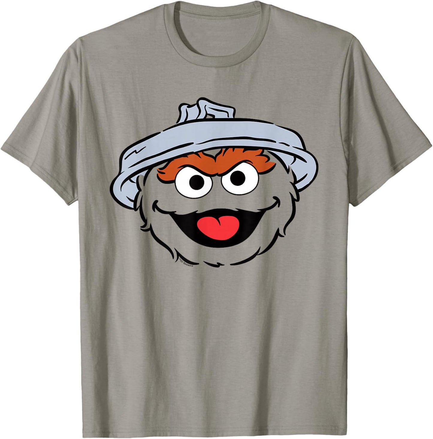 Sesame Street Oscar The Grouch Full Face Halloween Costume T-Shirt - T-Shirt | Sand