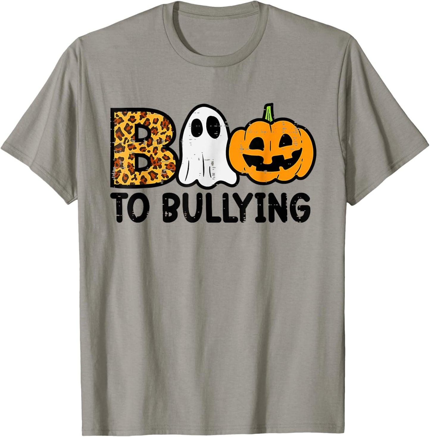 Boo to Bullying Halloween Ghost Anti Bully Unity Day Orange T-Shirt - T-Shirt | Sand