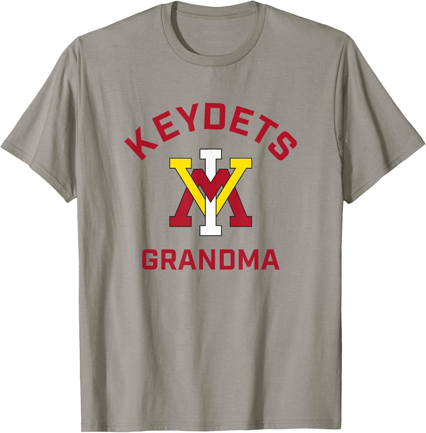 Campus Lab VMI Keydets Arched Grandma - Men's Grey Classic Fit Short Sleeve Cotton 100% - Small T-Shirt - T-Shirt | Sand