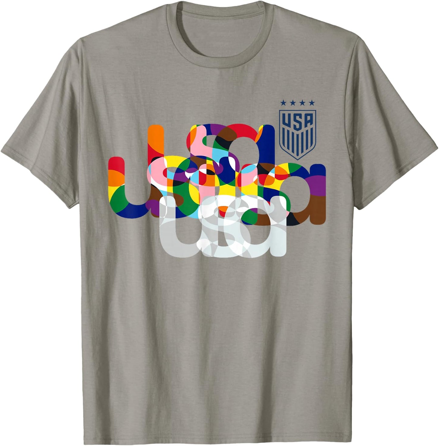 Officially Licensed U.S. Soccer USA Pride T-Shirt - T-Shirt | Sand