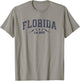 Retro State of Florida Est 1845 Varsity Style Florida T-Shirt - T-Shirt | Sand