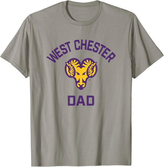 West Chester University Golden Rams Arched Dad T-Shirt - T-Shirt | Sand