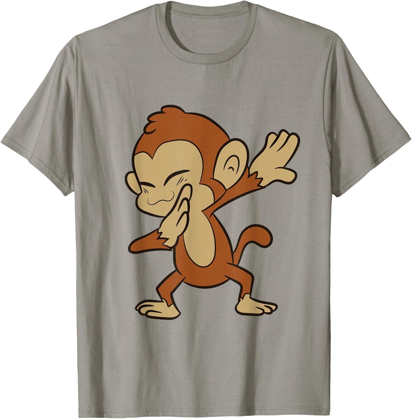 Monkey Animal Ape Funny Dabbing Monkey T-Shirt - T-Shirt | Sand