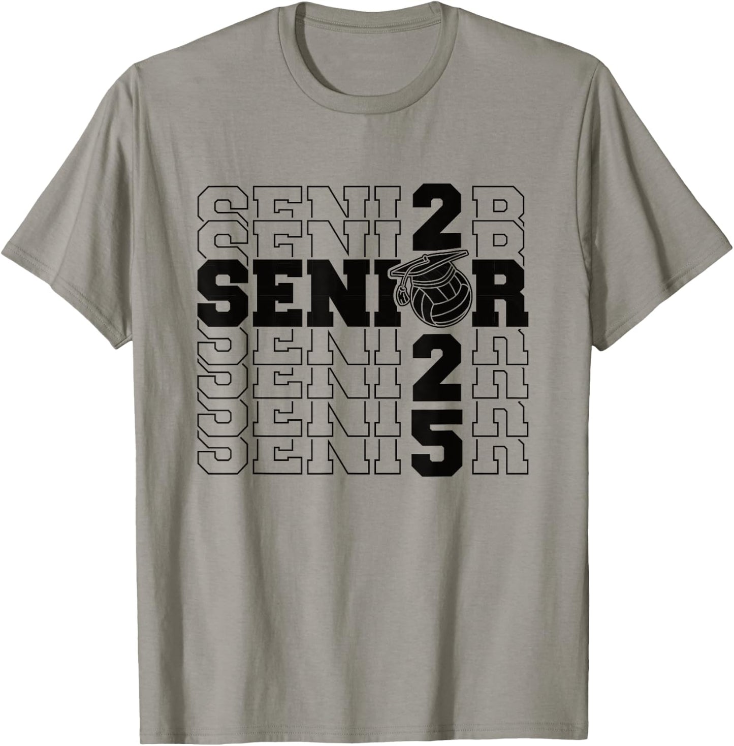 Class of 2025 Volleyball Senior Night T-Shirt - T-Shirt | Sand