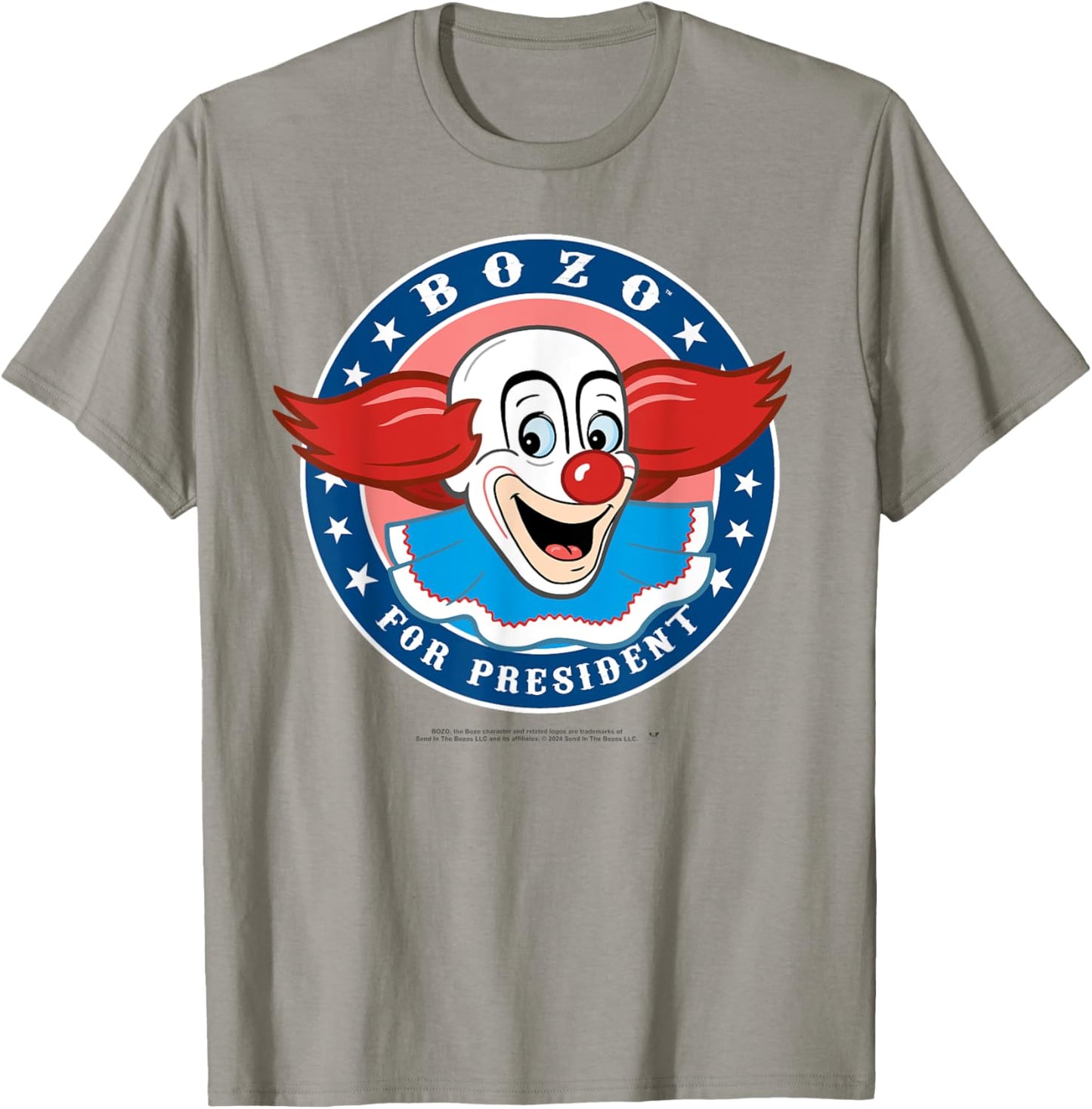 Bozo the Clown - Vintage Bozo For President T-Shirt - T-Shirt | Sand