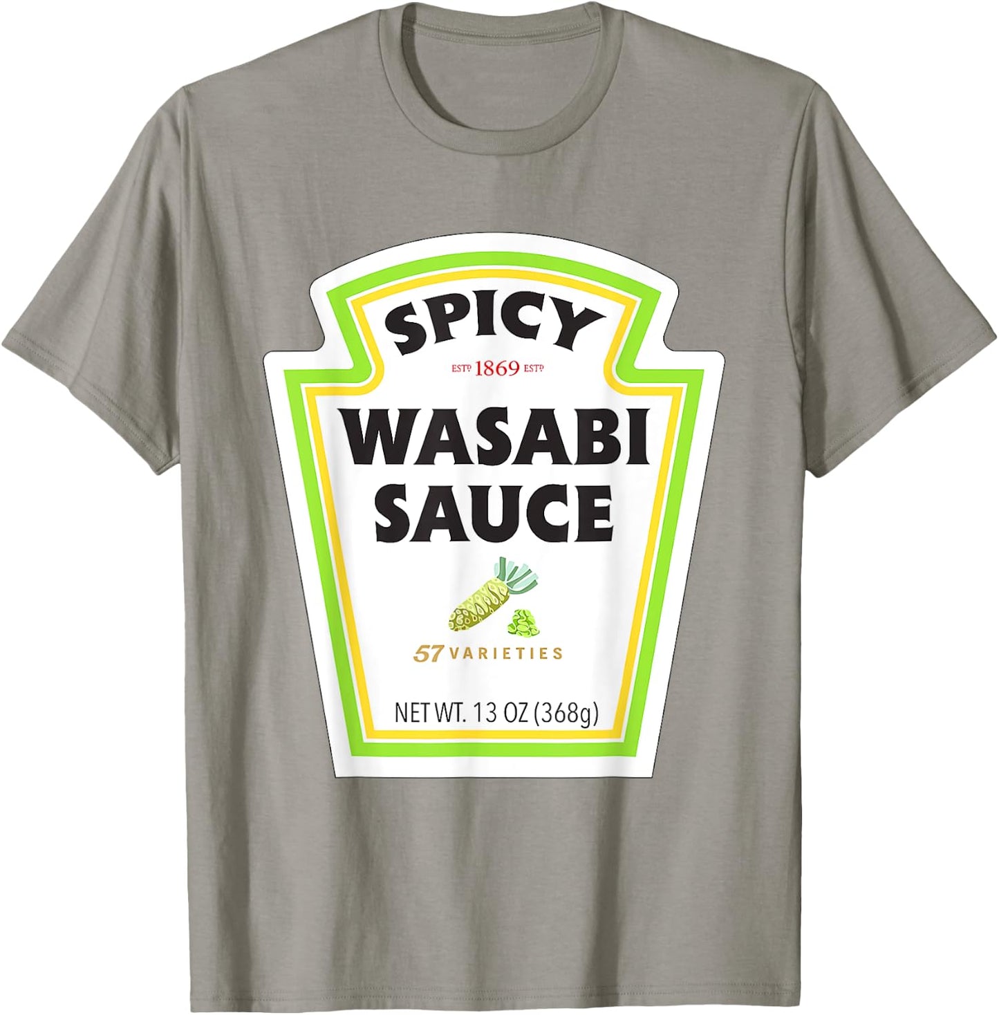 Spicy Wasabi Sauce Halloween Costume Matching Couples Group T-Shirt - T-Shirt | Sand