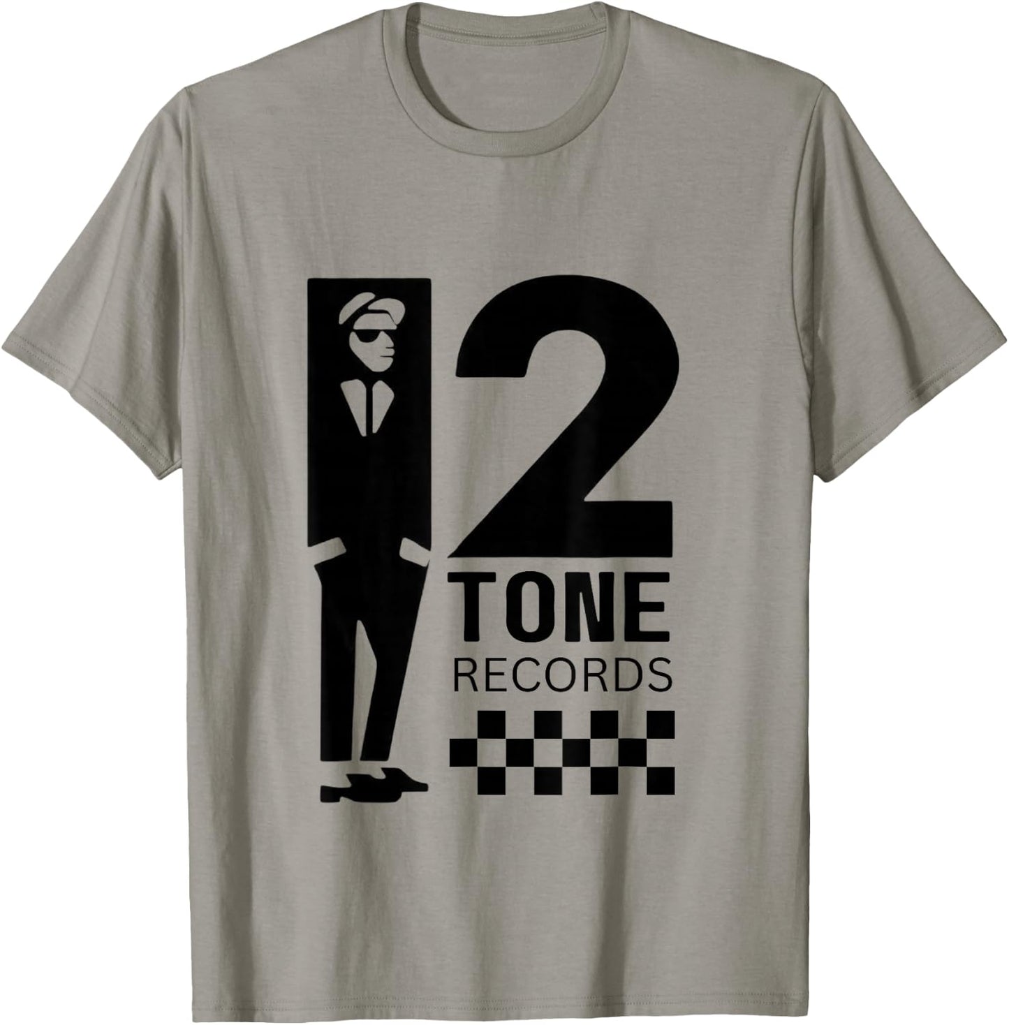Two Tone Ska Music Checkerboard T-Shirt - T-Shirt | Sand