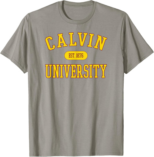 Calvin Knights Varsity Gray Officially Licensed T-Shirt - T-Shirt | Sand