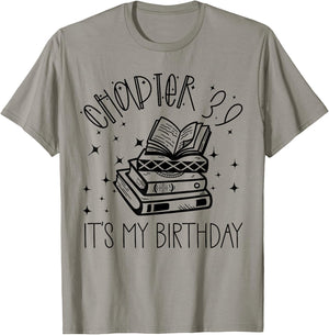 39th Birthday Women Book Lovers Chapter 39 Its My Birthday T-Shirt - T-Shirt | Sand