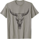 Vintage Western Cow Skull Rustic Country Men Women Graphic T-Shirt - T-Shirt | Sand