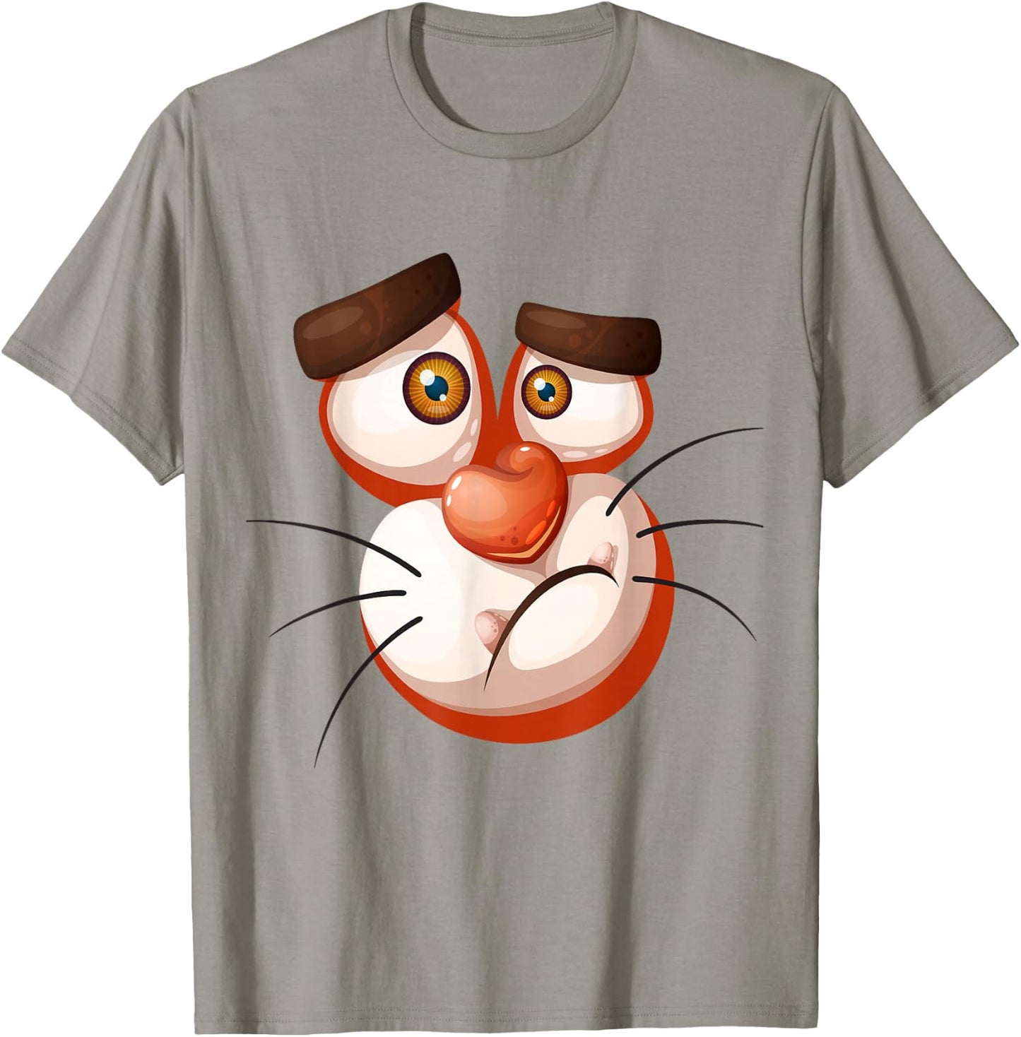 Tiger Halloween Costume Shirt Face Boys Girls Kids T-Shirt - T-Shirt | Sand
