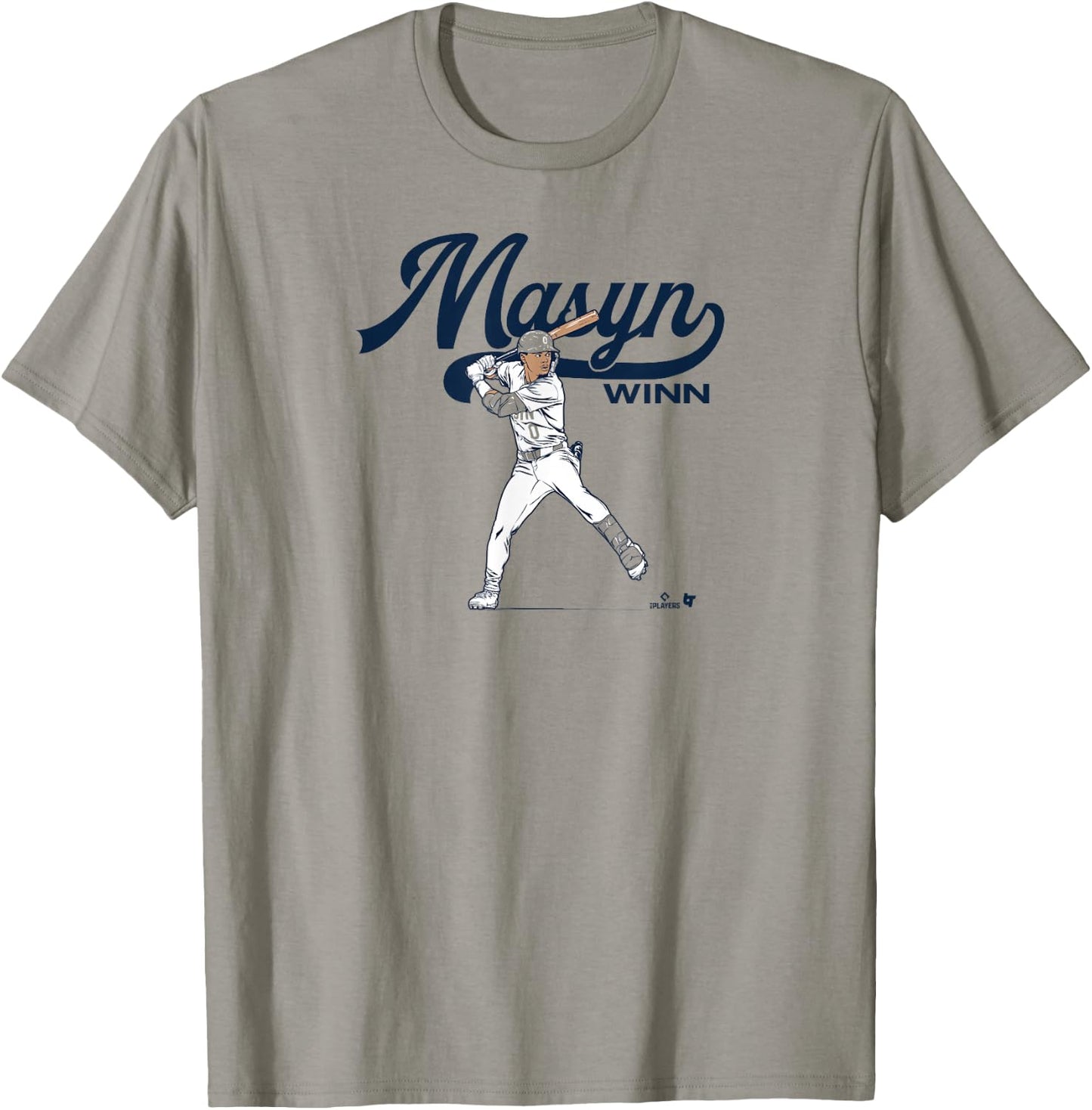 Masyn Winn - Slugger Swing - St. Louis Baseball T-Shirt - T-Shirt | Sand