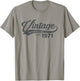 Vintage 1971 Cool 54 Year Old Bday 54th Birthday Men Women T-Shirt - T-Shirt | Sand