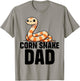 Corn Snake Pet Snake Funny Corn Snake Dad T-Shirt - T-Shirt | Sand