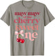 Maw Maw of the Cherry Sweet One Coquette First Birthday 1st T-Shirt - T-Shirt | Sand