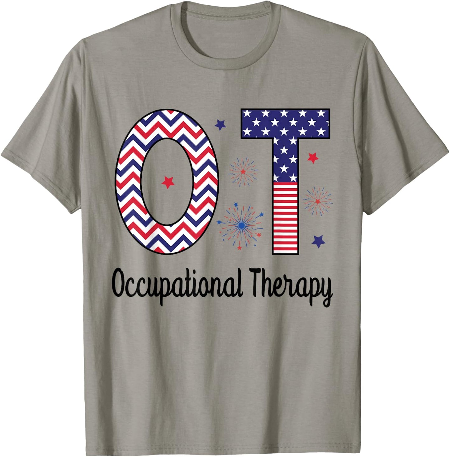 American Occupational Therapy 4th Of July Patriotic OT Men T-Shirt - T-Shirt | Sand