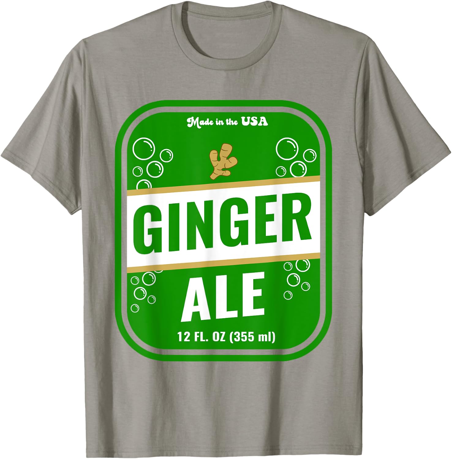 Halloween Costume Ginger Ale Unique Costume Idea T-Shirt - T-Shirt | Sand