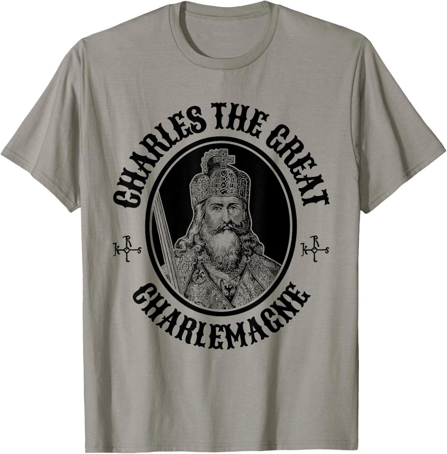 King Charles the Great Charlemagne T-Shirt - T-Shirt | Sand
