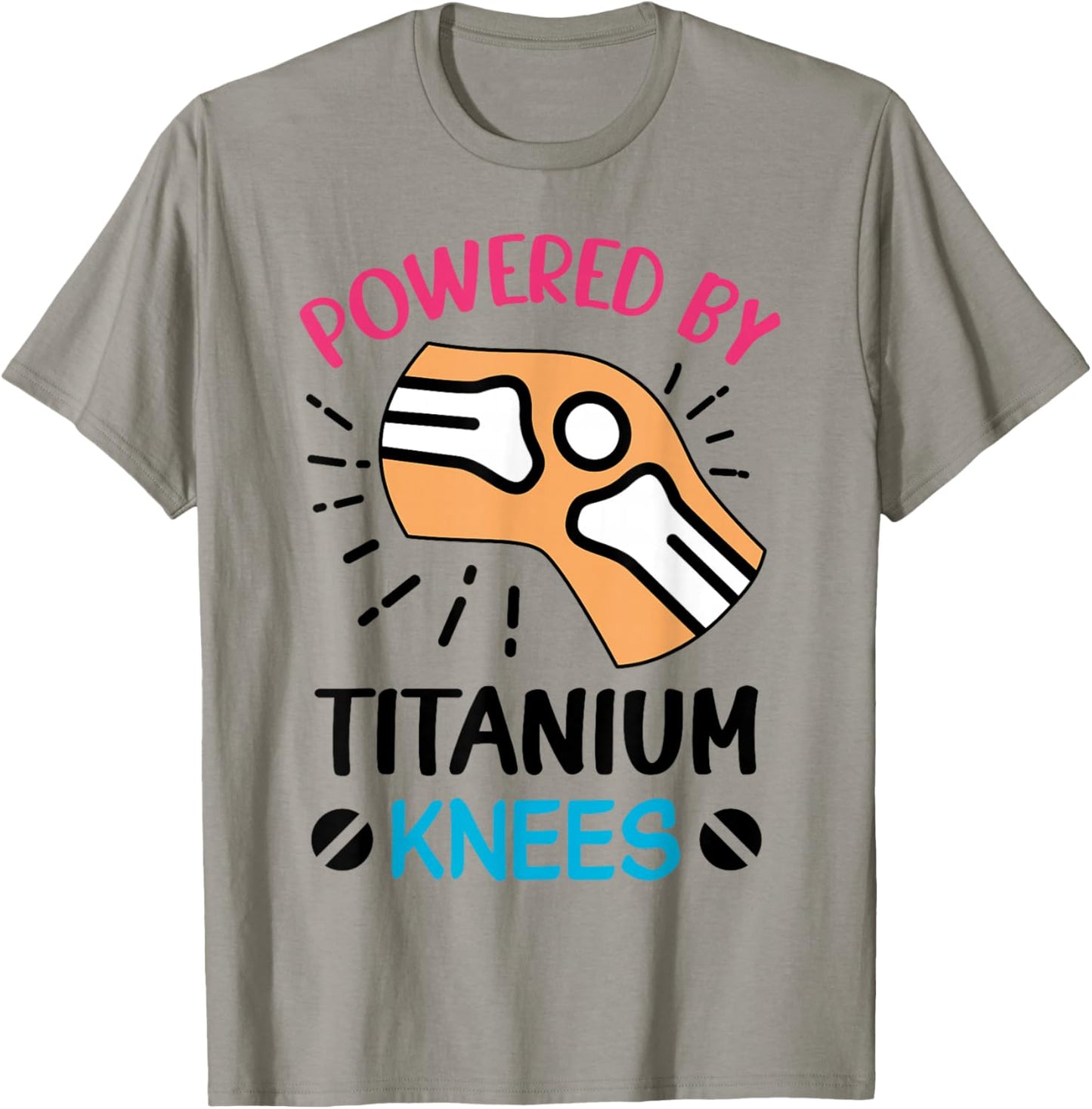 After Knee Surgery Gift Knee Replacement T-Shirt - T-Shirt | Sand