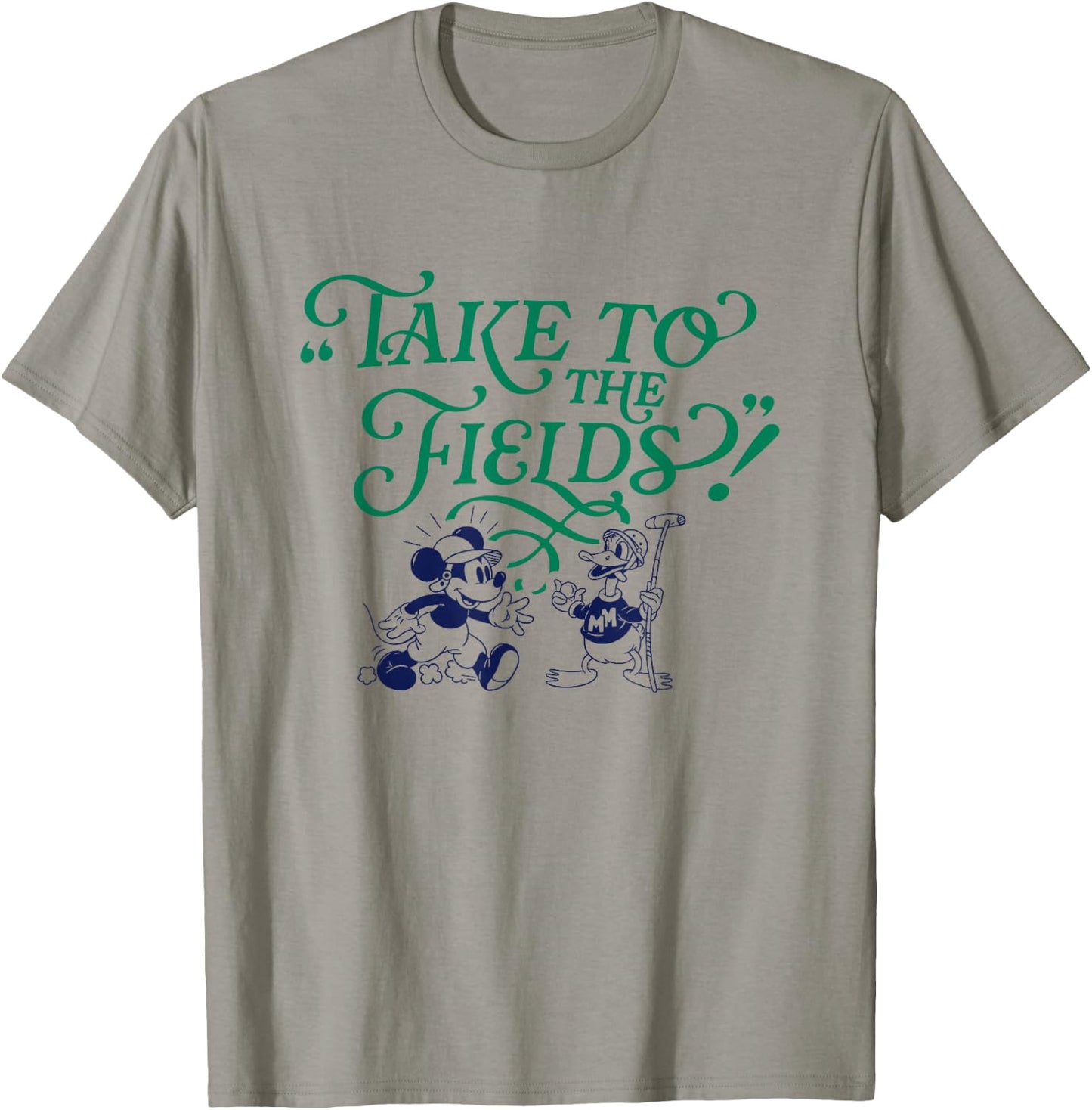 Disney Mickey And Friends Take To The Friends Retro Big Logo T-Shirt - T-Shirt | Sand
