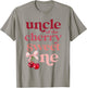 Uncle of the Cherry Sweet One Coquette First Birthday 1st T-Shirt - T-Shirt | Sand