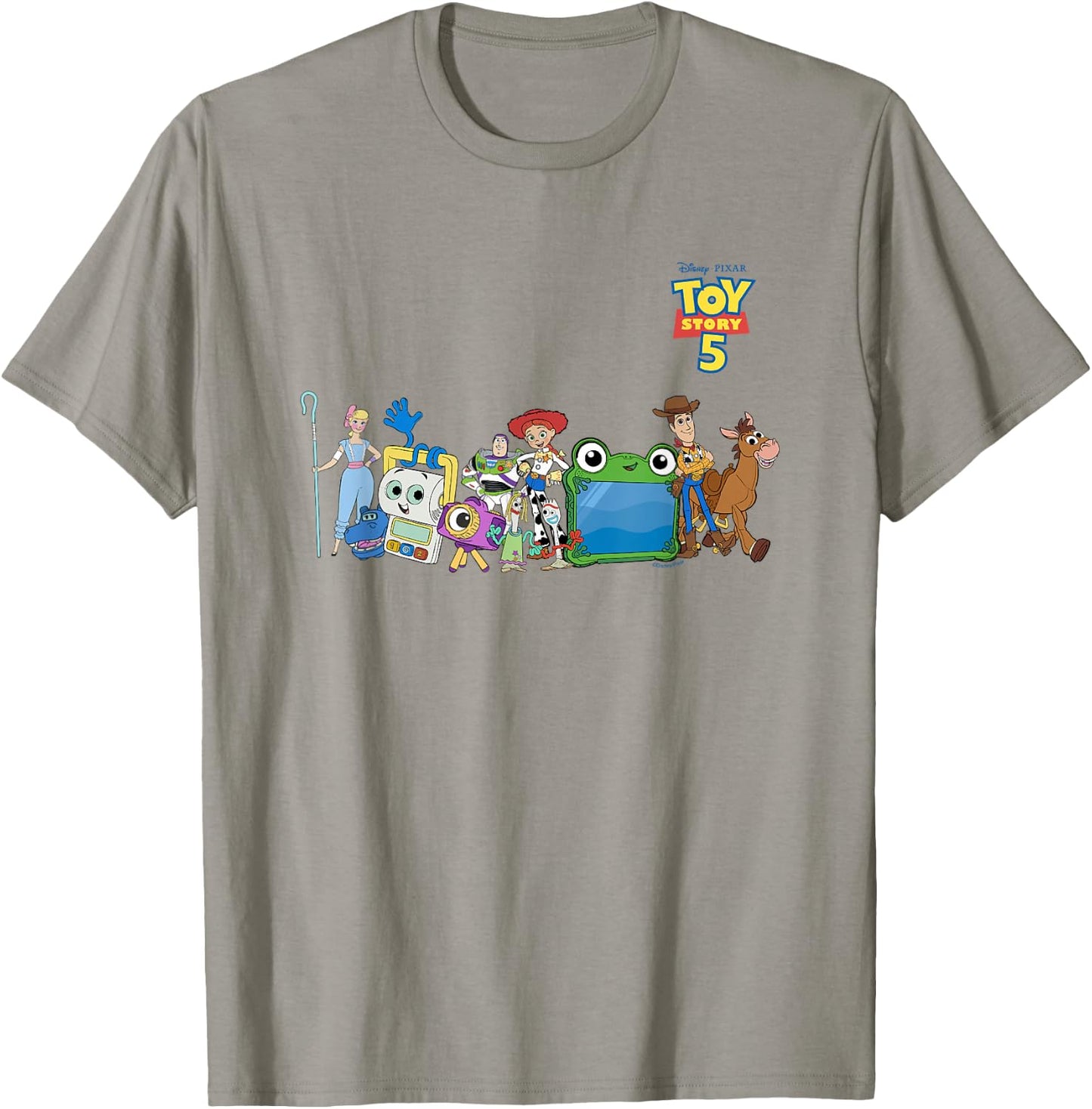 Disney Pixar Toy Story 5 Characters Group Photo T-Shirt - T-Shirt | Sand