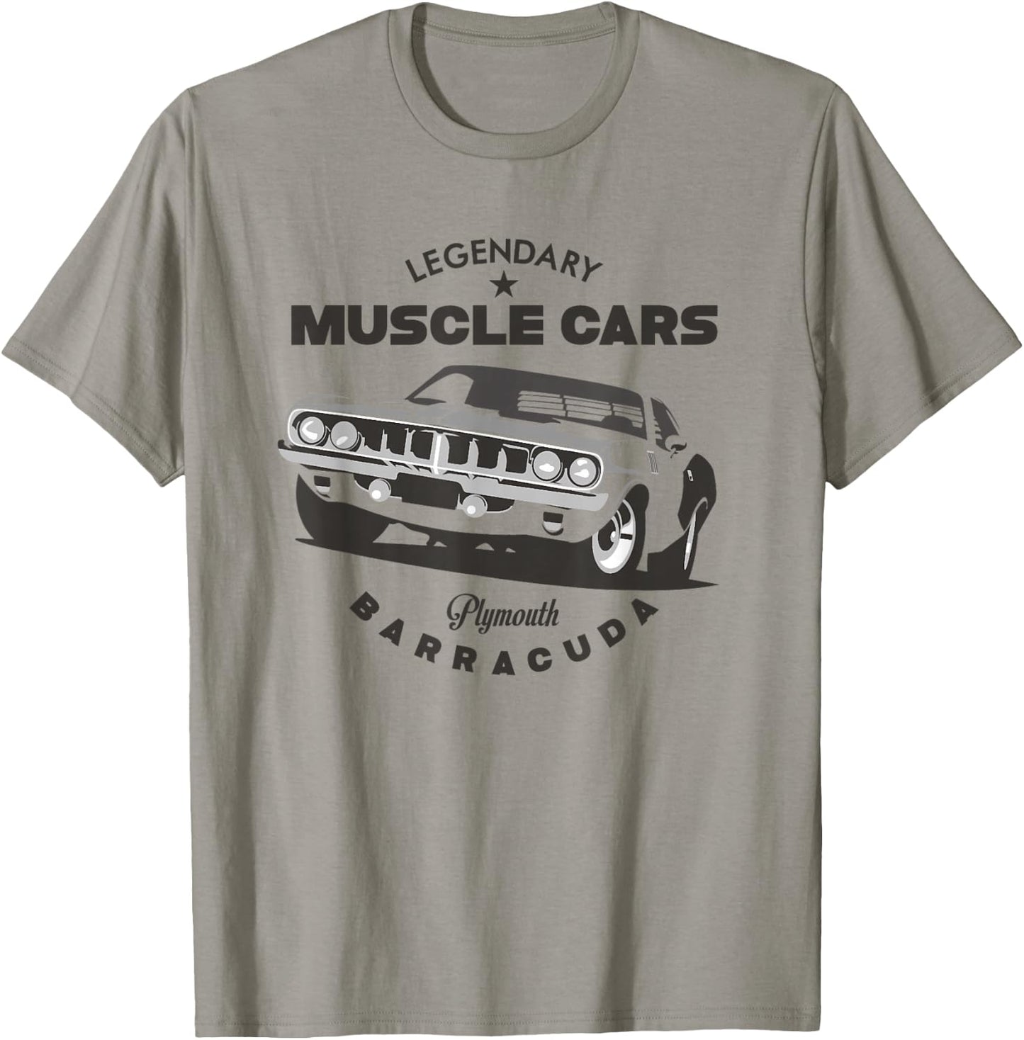 Legendary Muscle Car Barracuda Cuda Classic Vintage 1970s T-Shirt - T-Shirt | Sand