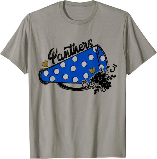 Cheerleader Cheer Panther School Sports Fan Team Spirit T-Shirt - T-Shirt | Sand