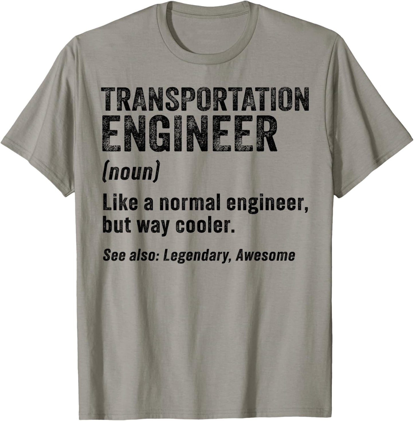 Funny Transportation Engineer Definition Engineering T-Shirt - T-Shirt | Sand
