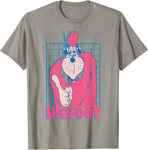Disney A Goofy Movie Retro Vintage Neon Bigfoot Grid T-Shirt - T-Shirt | Sand