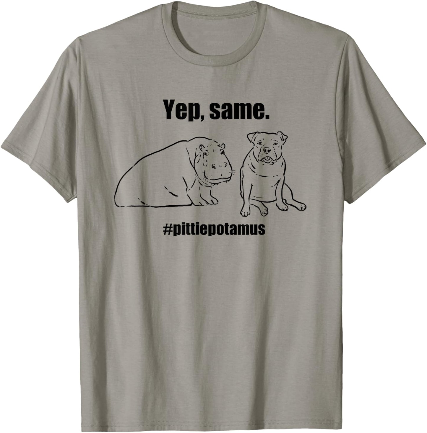 Original Sock Dogs, Pittiepotamus, Funny Pitbull, Pittie Lovers -Adult T-Shirt - T-Shirt | Sand