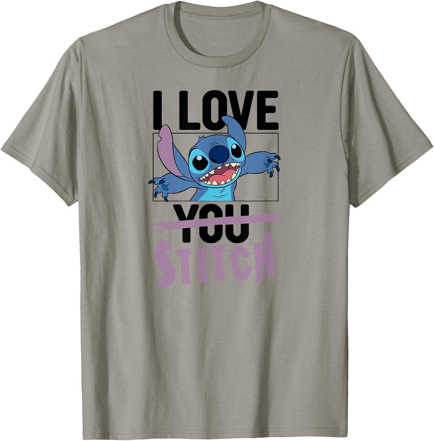 Lilo & Stitch - Valentines Day I Love Stitch T-Shirt - T-Shirt | Sand