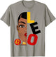 Leo Queen Short Hair Black Woman Girl Zodiac Sign T-Shirt - T-Shirt | Sand