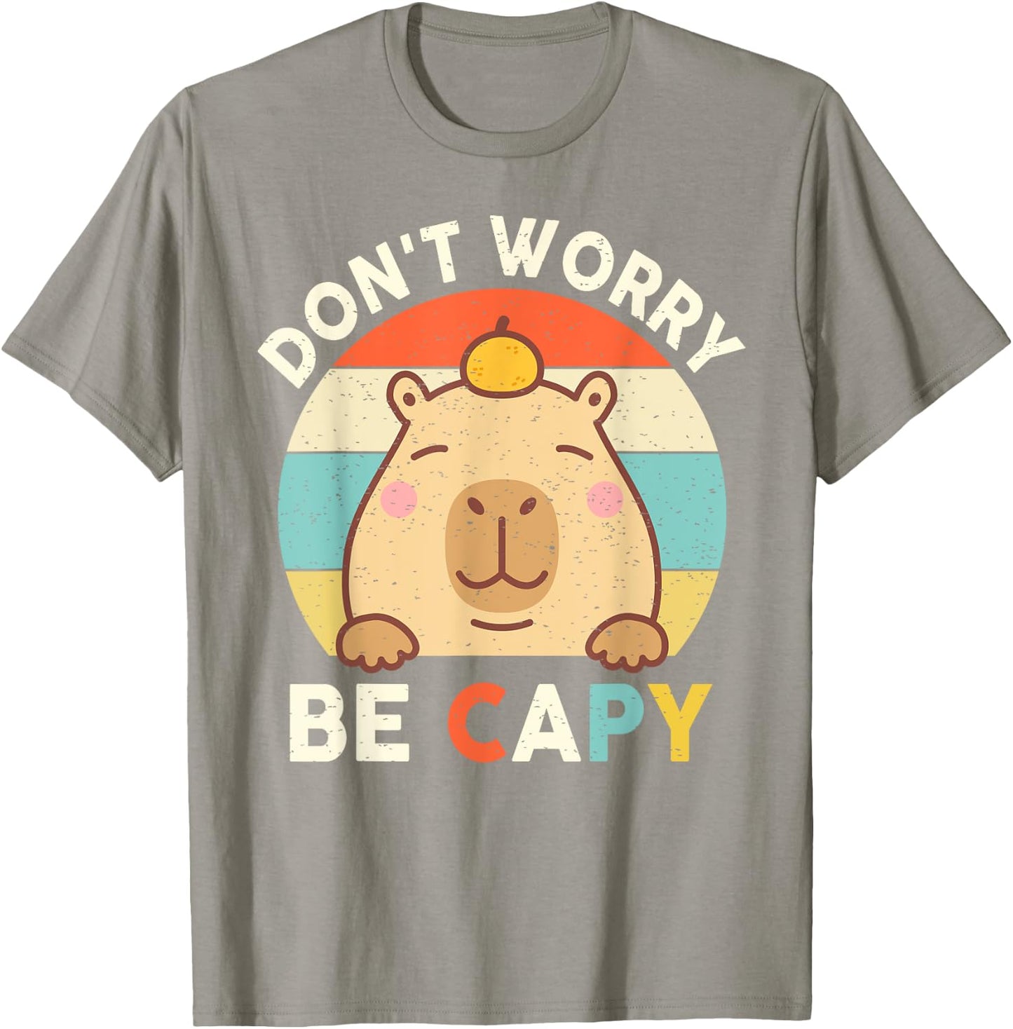 Capybara Shirt Kids Toddler Boys Girls Don’t Worry Be Capy T-Shirt - T-Shirt | Sand