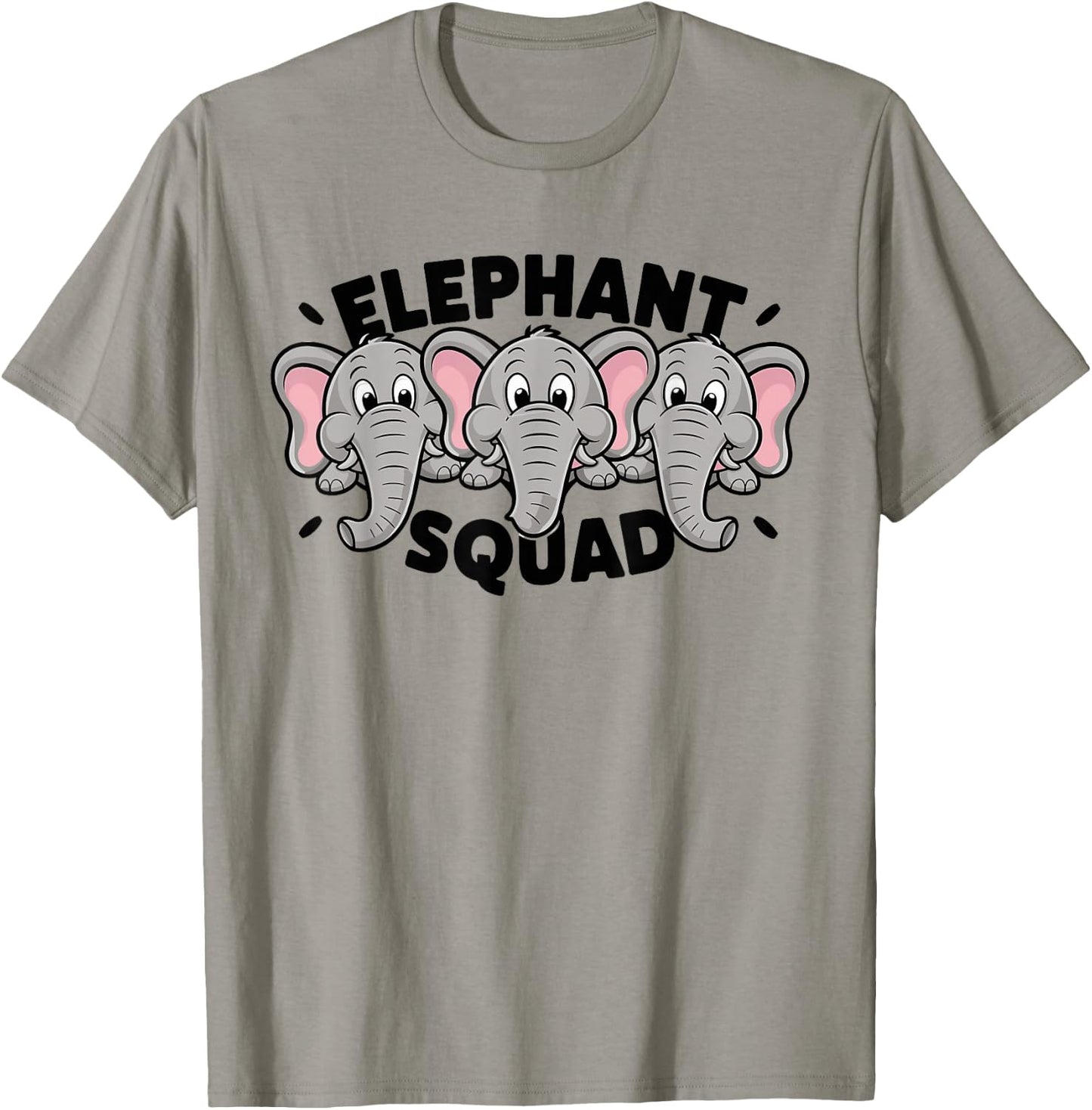 Elephant Squad for Elephant Lover Shirt Cool Elephant T-Shirt - T-Shirt | Sand