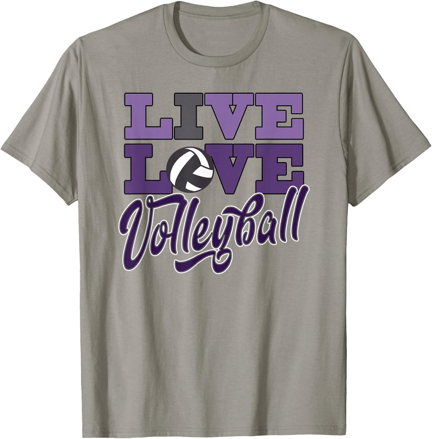 Purple Volleyball Love Shades of Purple Teen Practice T-Shirt - T-Shirt | Sand