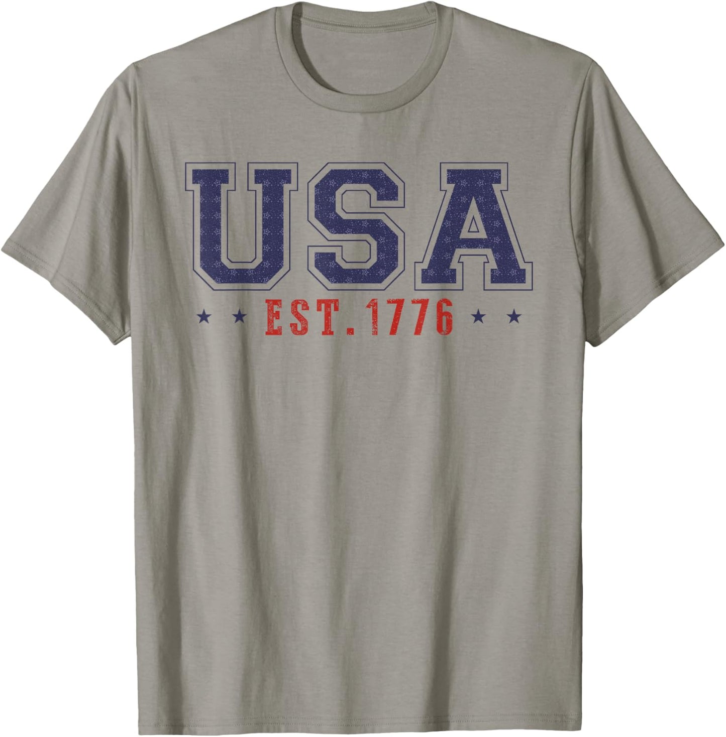 4th Of July Patriotic US Flag USA Est 1776 America Men women T-Shirt - T-Shirt | Sand