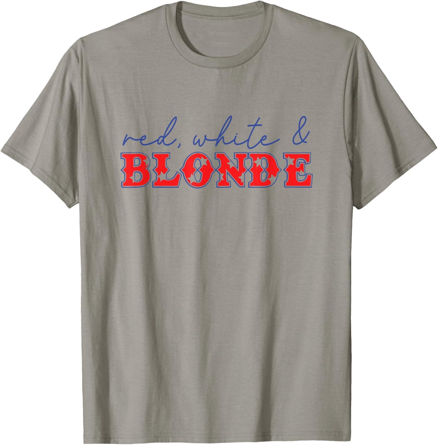 red White and Blonde T-Shirt - T-Shirt | Sand