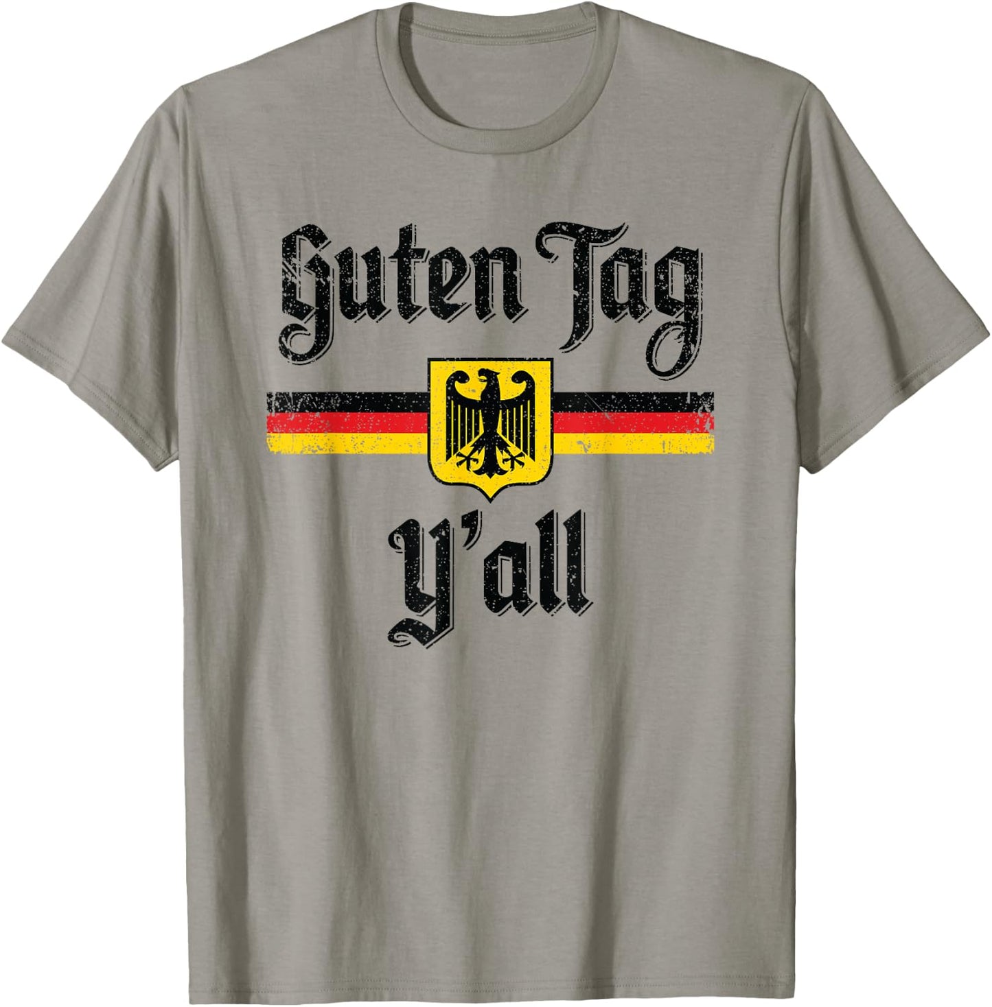 Oktoberfest German Flag Guten Tag Y'all T-Shirt - T-Shirt | Sand
