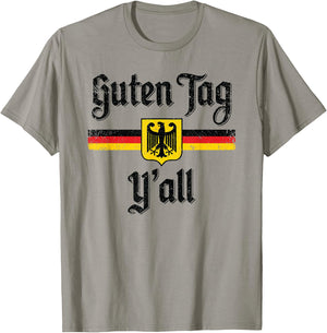 Oktoberfest German Flag Guten Tag Y'all T-Shirt - T-Shirt | Sand