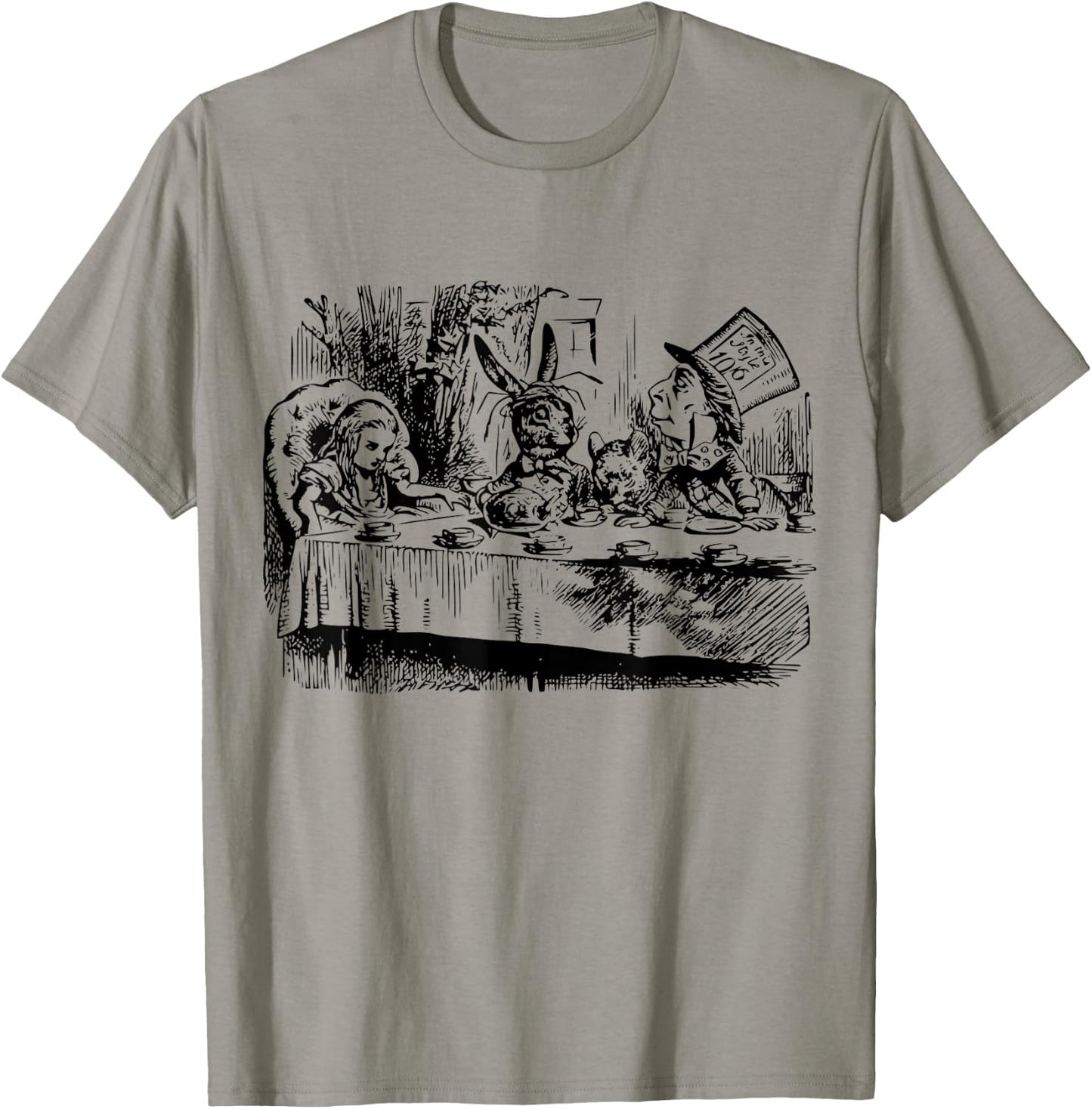 Alice in Wonderland White Rabbit Shirt Mad Hatter T-Shirt - T-Shirt | Sand