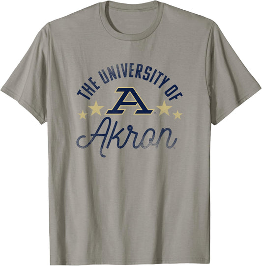 University of Akron Zips Logo T-Shirt - T-Shirt | Sand