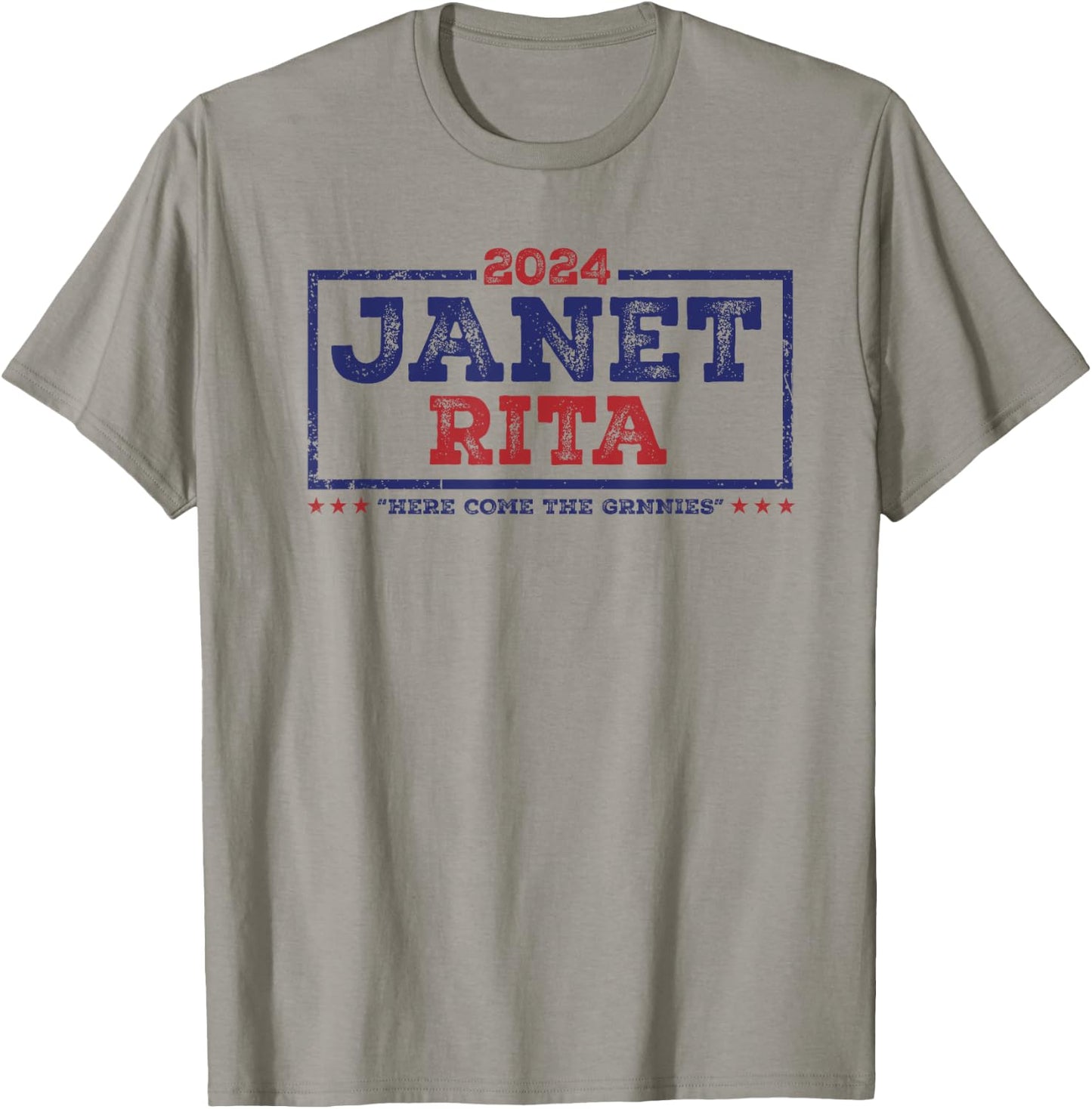 Janet and Rita 2024 Here Come The Grannies T-Shirt - T-Shirt | Sand