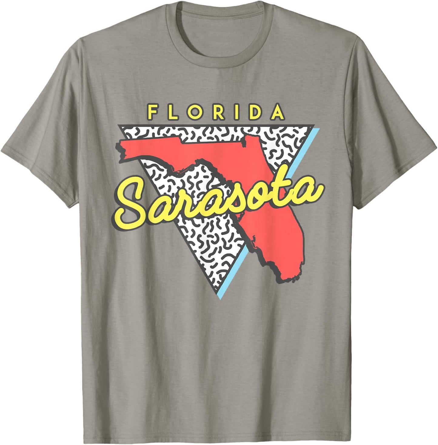 Sarasota Florida T Shirt Souvenirs 80s Design T-Shirt - T-Shirt | Sand