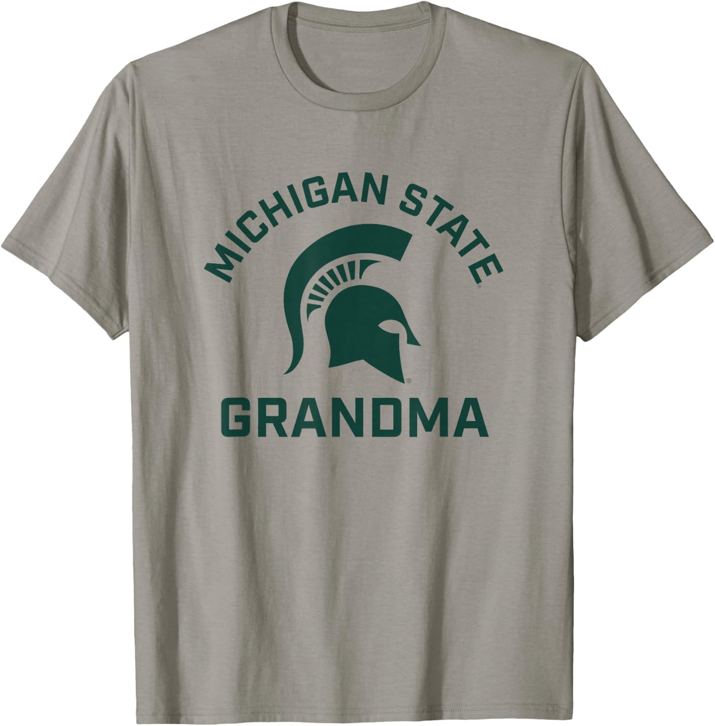 Michigan State MSU Spartans Arched Grandma T-Shirt - T-Shirt | Sand