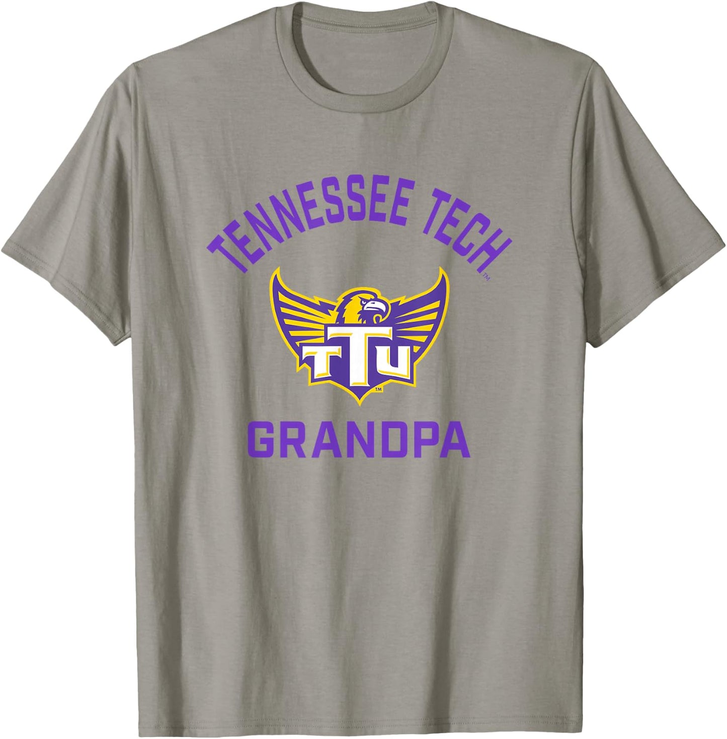 Tennessee Tech Golden Eagles Arched Grandpa T-Shirt - T-Shirt | Sand