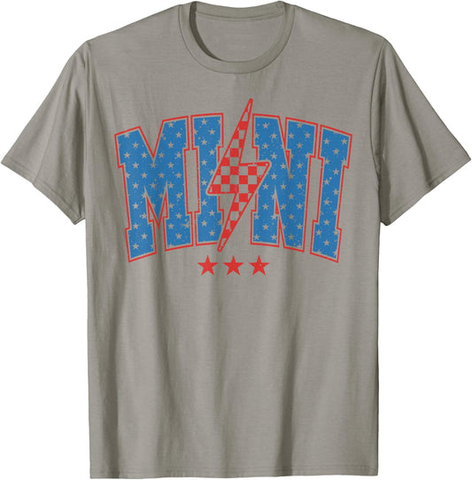 American Mama and Mini 4th of July , Mini lignting bolt T-Shirt - T-Shirt | Sand