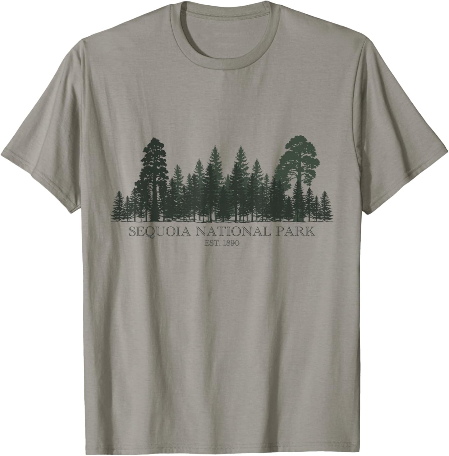 Sequoia National Park California Est. 1890 Vintage T-Shirt - T-Shirt | Sand