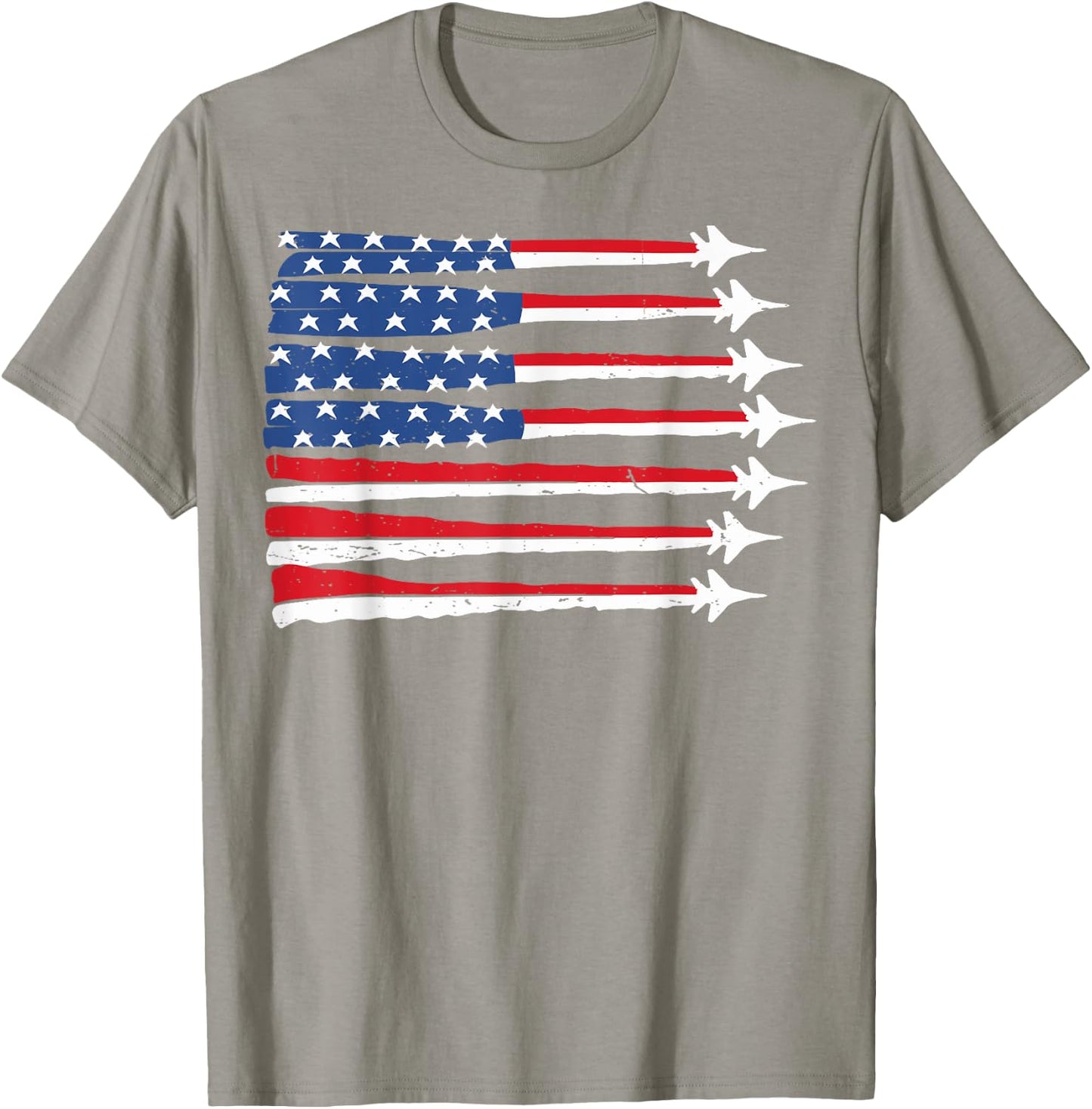 4th of July USA Flag Fighter Jet Patriotic Baby Boy Toddler T-Shirt - T-Shirt | Sand